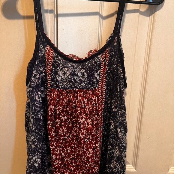 Lucky Brand Tank.  Size M.  Red/White/Blue - Picture 1 of 3